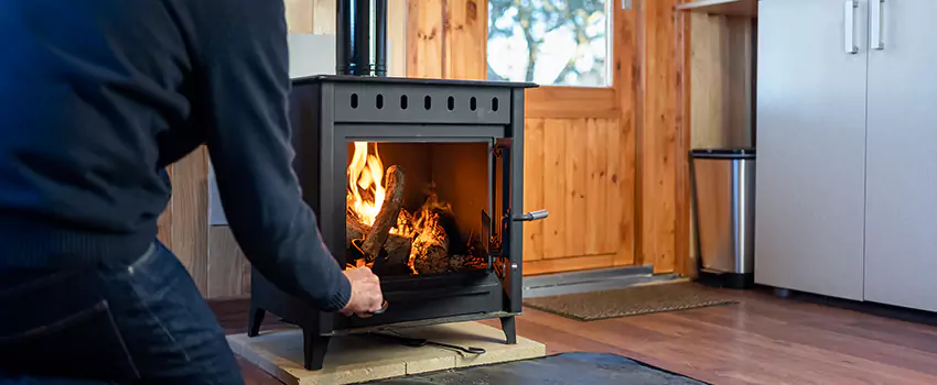 Open Hearth Wood Fireplace Installation in Magna, UT